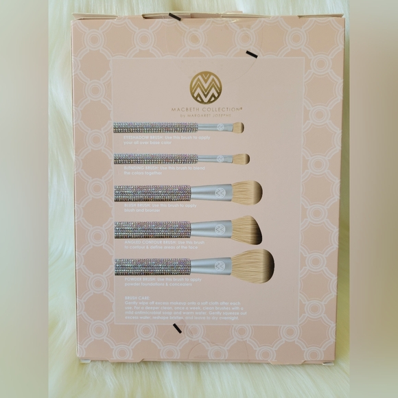 🤍🩷MACBETH COLLECTION 5- PC BLING BRUSH SET🩷🤍 - Picture 2 of 5